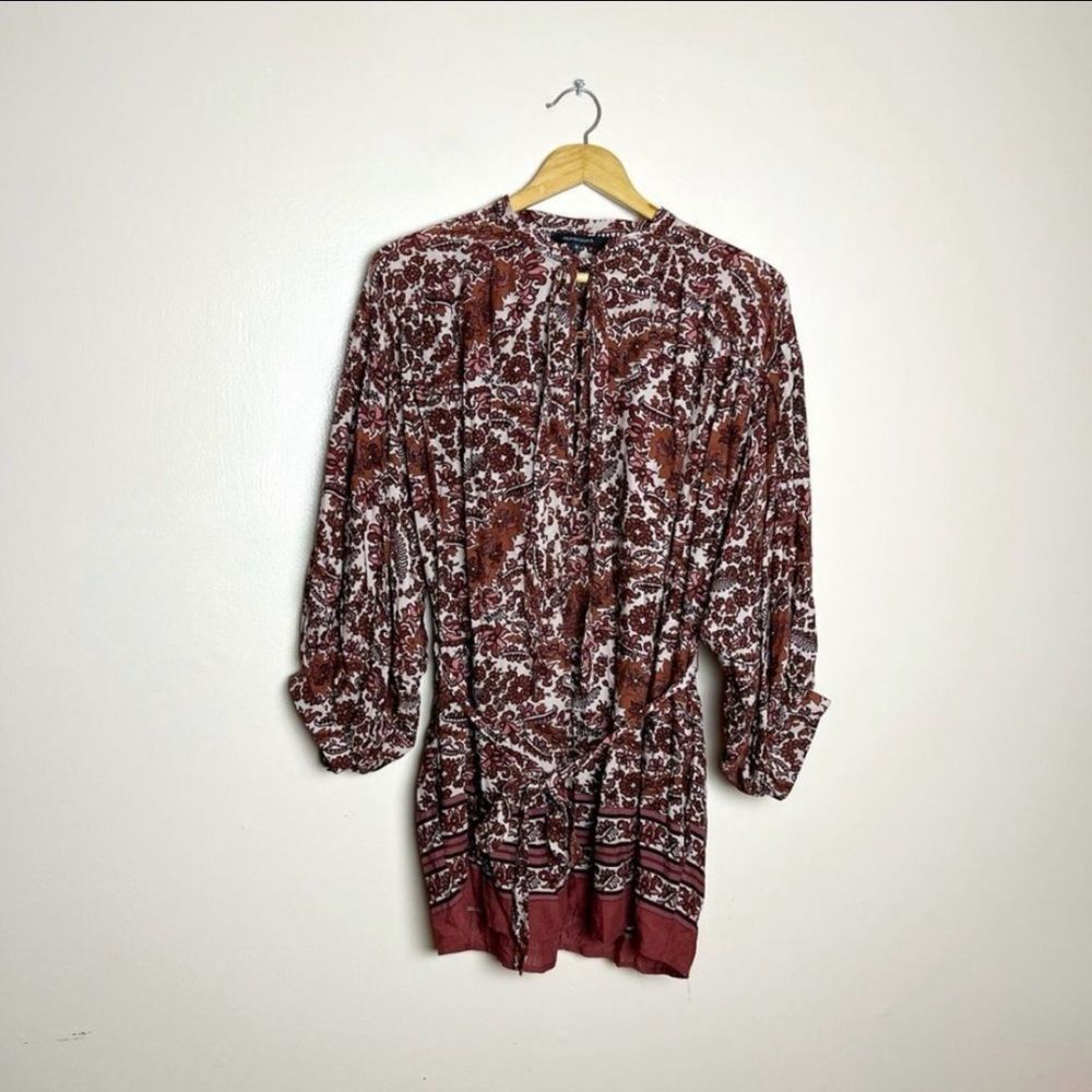 CLEAROUT! Rust Olivaceous L/S Shorts Romper Size M